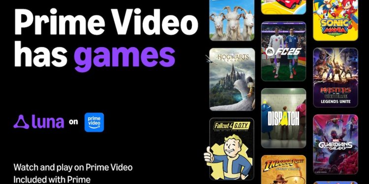 Amazon integriert Luna-Spiele kostenlos in Prime Video
