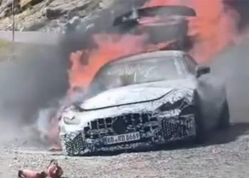 Neuer Mercedes-AMG GT bei Hitzetest in Spanien ausgebrannt